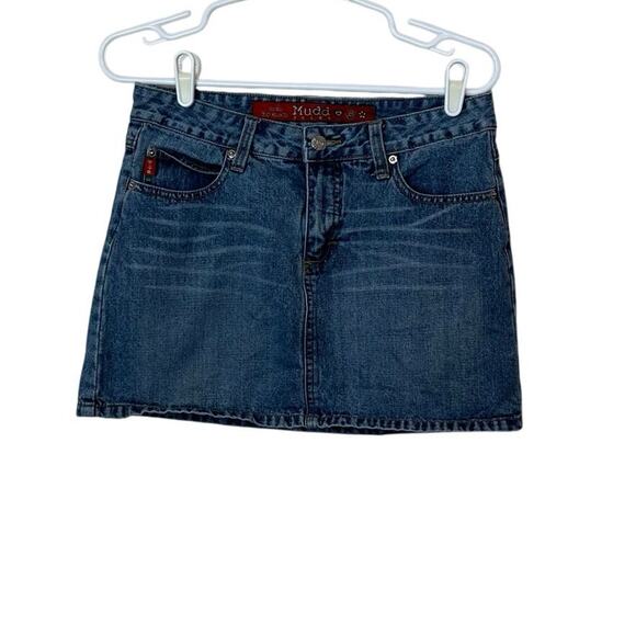 Mudd Dresses & Skirts - Mudd Vintage Y2K Denim Mini Skirt Size 7